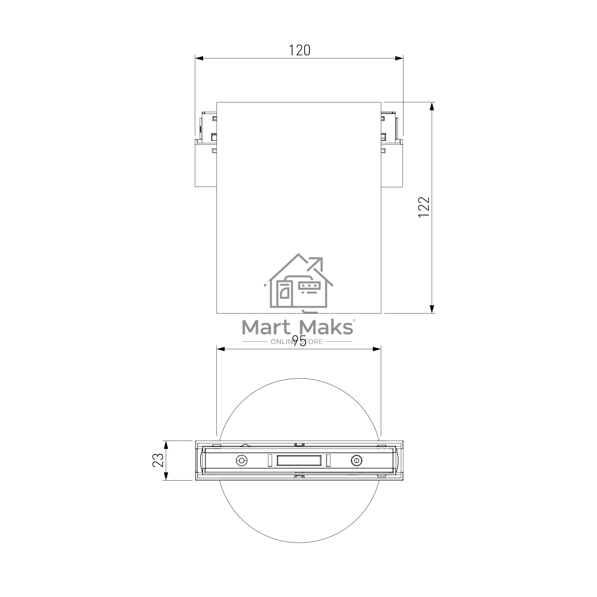 Трековый светильник Slim Magnetic 12W 4200K Solo (чёрный) 85054/01