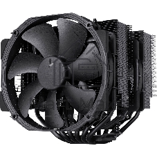 Кулер для процессора/ CPU Cooler Noctua NH-D15 chromax.black (183W, 4-pin PWM, 165mm, Al/Cu, 6x6mm, 2x140mm, 82.43CFM, 24.6dBA, 1500RPM, S: 1851/1700/1200/115X, AM5/AM4, Black)