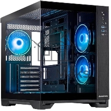 Компьютерный корпус Chieftec Visio черный без БП ATX 2x80мм 4x120мм 2x140мм 1xUSB 2.0 2xUSB 3.0 audio bott PSU