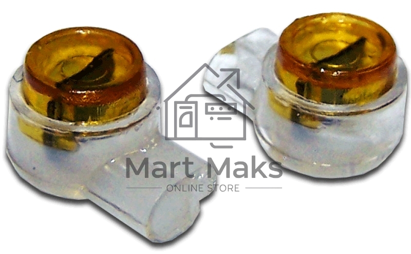 Соединитель проводов 0.4-0.7 мм, изолированный (скотчлок), прямое соединение, гель, 100 шт.