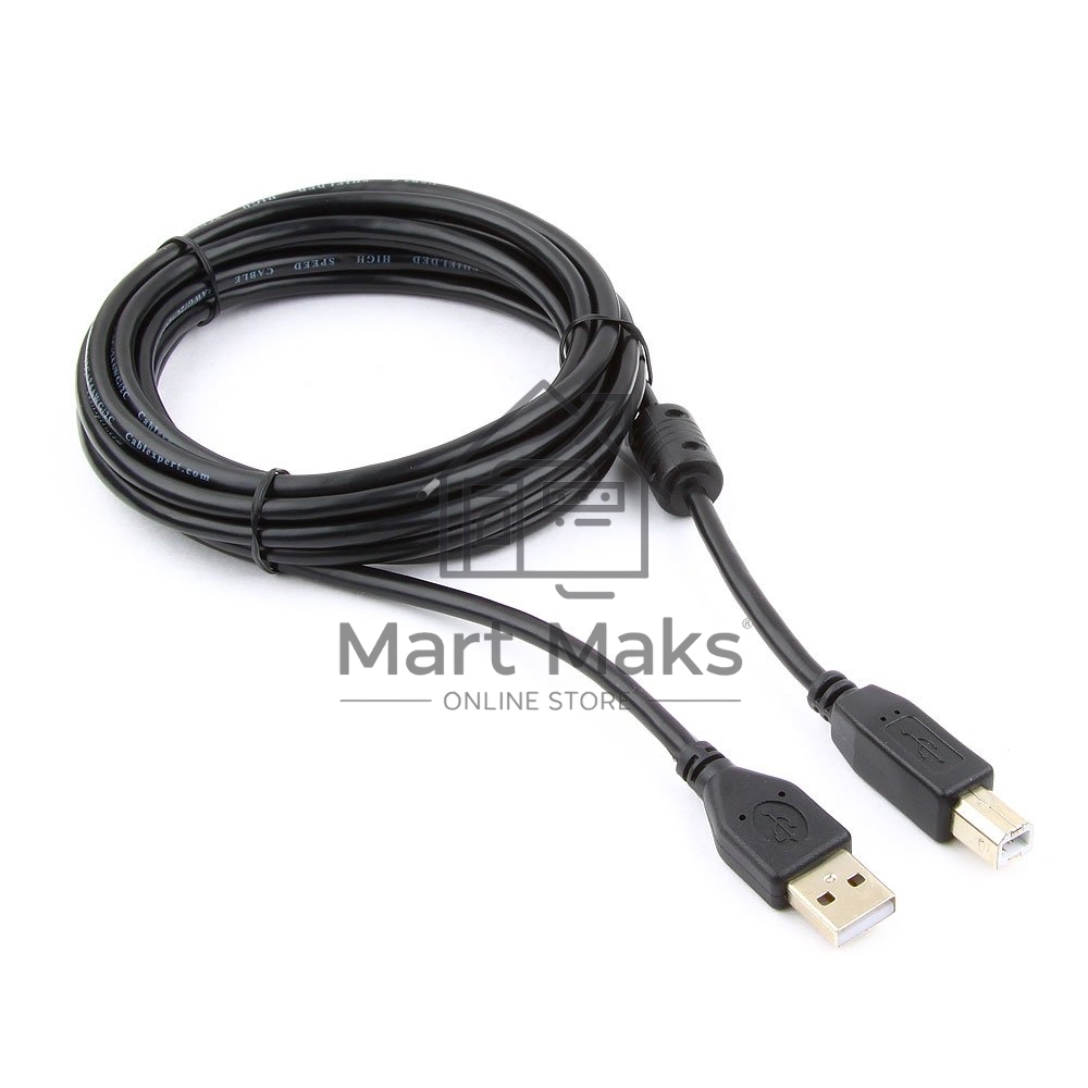 Кабель Gembird CCF-USB2-AMBM-10 USB 2.0 кабель PRO для соед. 3.0м AM/BM позол.конт., фер.кол., пакет