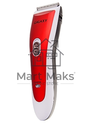 Набор для стрижки Galaxy Line GL 4157, красный с белым, лезвие шириной 40 мм, 45 мин непрер. работы, 2 насадки-расчески, лезвия из высококачественной японской нержавеющей стали, индикатор работы и заряда, эргономичный дизайн