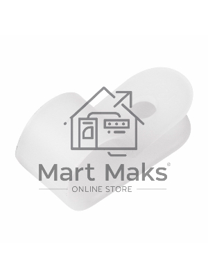 Кабельная скоба под винт Rexant 12 мм, белая, упаковка 50 шт.