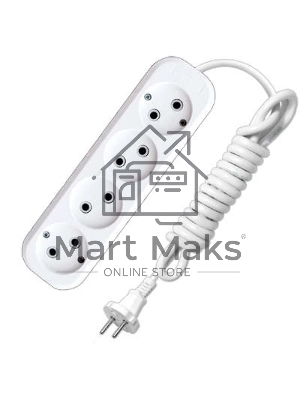 Удлинитель 4х2м без заземл. 10А IP20 Е-204 АБС-пл. ПВС 2х0.75 UNIVersal 9634266