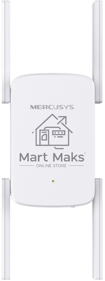 Роутер AC1900 Wi-Fi Range ExtenderSPEED: 600 Mbps at 2.4 GHz + 1300 Mbps at 5 GHz SPEC:4× Fixed External Antennas, 1× Gigabit Port, Wall PluggedFEATURE: MERCUSYS APP, WPS/Reset Button, Signal Indicator, Range Extender/Access Point mode, Adaptive Path