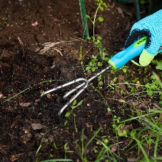 Рыхлитель Palisad 3-зубый, 80х310 мм, нерж. сталь, двухкомпонентная рукоятка, PREMIUM PLUS