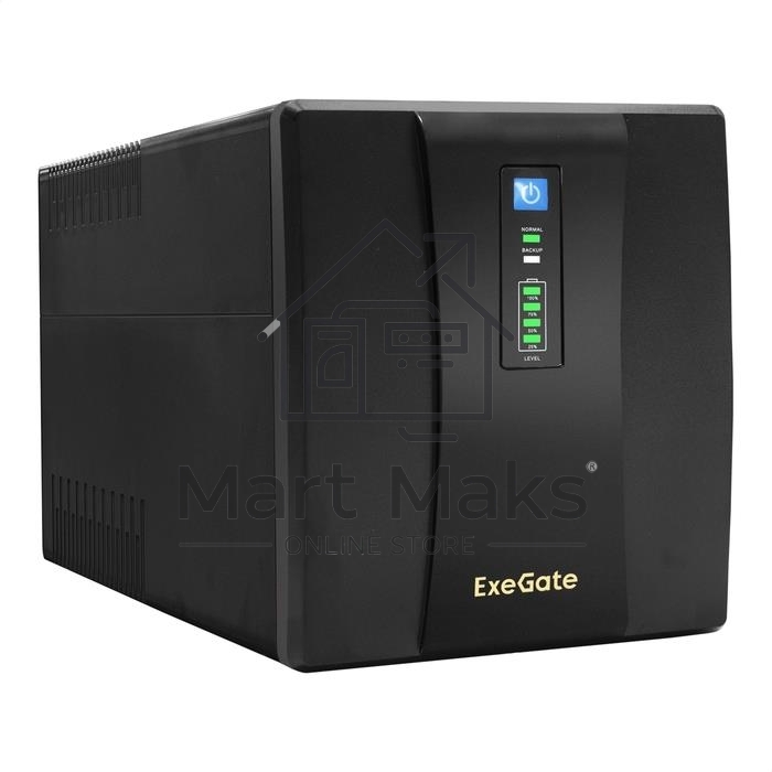 Источник бесперебойного питания ExeGate EP212521RUS Power Back UNB-1500<1500VA, Black, 4 евророзетки>