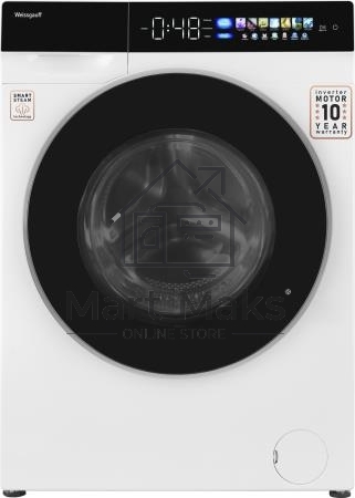 Стиральная машина Weissgauff WM 999 Full Touch DC Inverter Steam белый, загрузка фронтальная 12 кг, 1200 об/мин, класс А+++