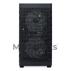 Компьютерный корпус без блока питания HSPD M320, Mesh Mini-tower, черный, slide TG, 0.45 SPCC, 2x140мм ARGb+1x120мм ARGb mATX, mITX 160/340/184мм 2x2.5