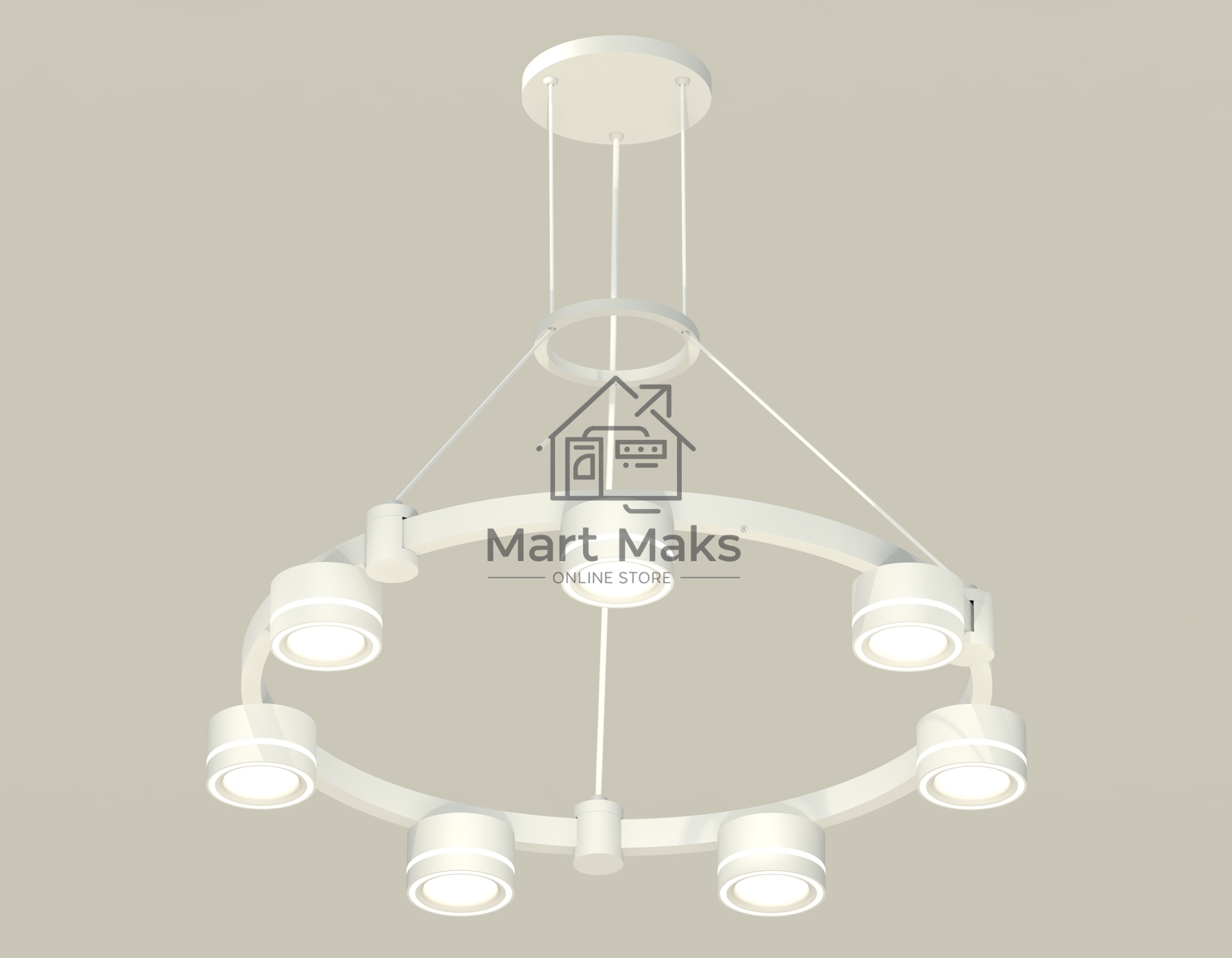 Светильник Ambrella light XR92031601/7 SWH/FR белый песок/белый матовый GX53 (A9203, C9236, N8433)