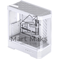 Корпус без блока питания Case JONSBO D400, Midi-Tower, TG, no fan, 2xUSB-A 3.0 + 1xUSB-C 3.2, ATX, mATX, mITX White