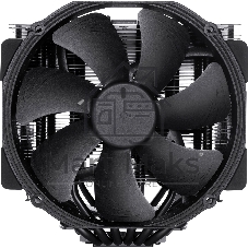 Кулер для процессора/ CPU Cooler Noctua NH-D15 chromax.black (183W, 4-pin PWM, 165mm, Al/Cu, 6x6mm, 2x140mm, 82.43CFM, 24.6dBA, 1500RPM, S: 1851/1700/1200/115X, AM5/AM4, Black)