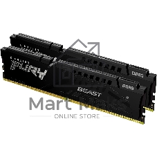 Оперативная память Kingston 64Gb 6000MT/s DDR5 CL36 DIMM (Kit of 2) FURY Beast Black