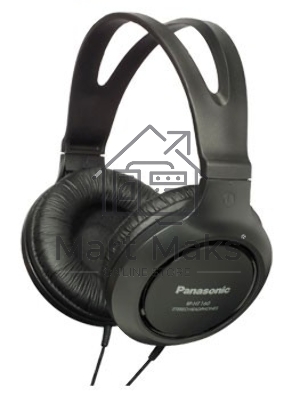 Наушники мониторные Panasonic RP-HT161E-K 2м черный проводные (оголовье)