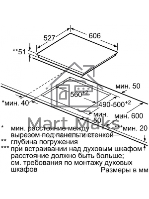 Индукционная варочная панель Bosch PXX675DV1E черный