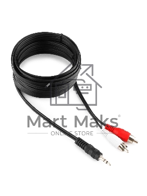 Кабель аудио Gembird Jack3.5 / 2xRCA, 5.0м