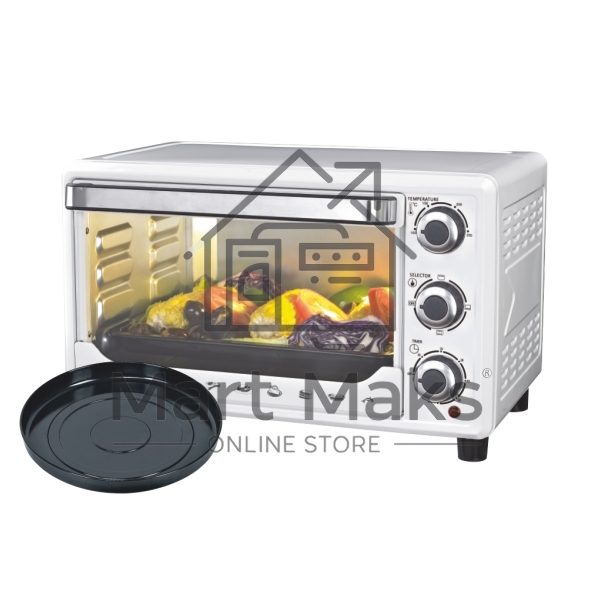Мини-печь Sakura SA-7000WP 27л, духовка 1500Вт, механ.управление, белый