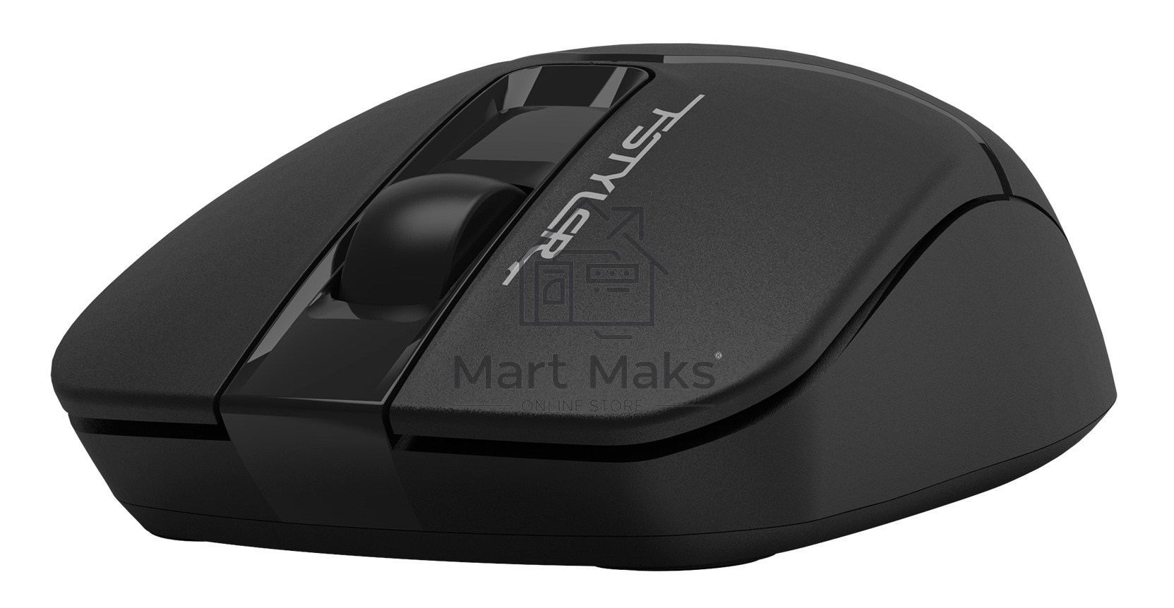 Мышь беспроводная A4Tech Fstyler FG12S черный, 1200 dpi, радиоканал, USB, кнопки - 3