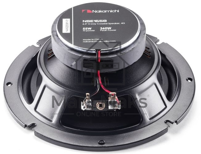 Колонки автомобильные Nakamichi NSE-1658 360Вт 4Ом 16см (6.5дюйм) (ком.:2кол.) коаксиальные трехполосные