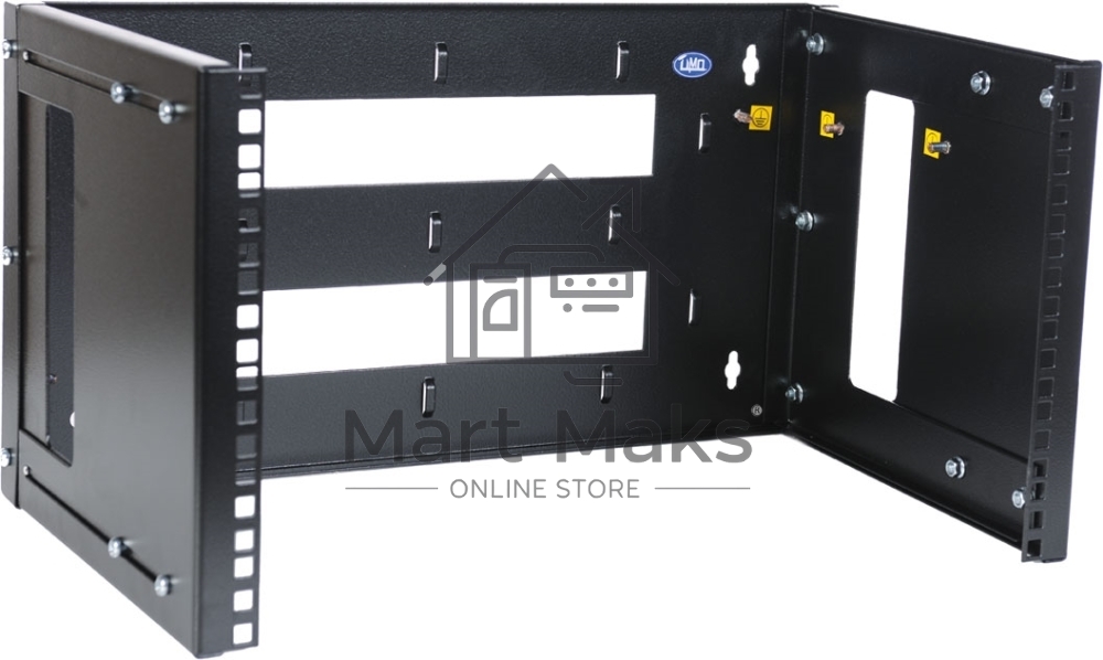 Кронштейн настенный ЦМО 9U, регулируемая глубина 300-450 мм, черный КНО-М-9U-9005