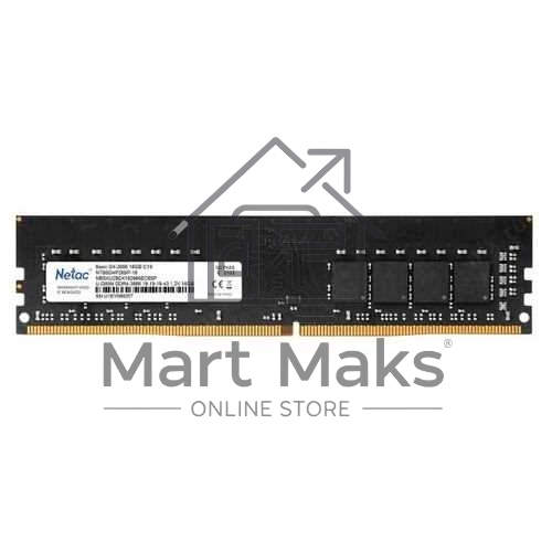 Оперативная память NETAC Basic, DDR4, 16GB (1x16GB), 2666MHz, CL19, DIMM