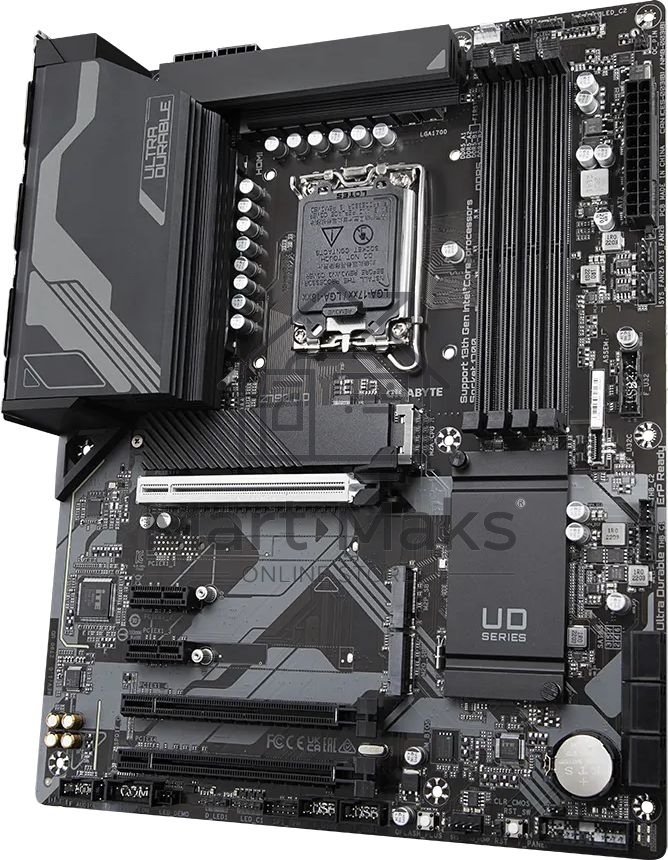 Материнская плата Gigabyte Z790 UD, LGA 1700, Intel Z790, 4xDDR5, 6xSATA, 3xM.2, 1xPCI-E 5.0 x16, 1xPCI-E 4.0 x4, 1xPCI-E 3.0 x1, 1xHDMI, 1xDP, 1x 2.5Gb LAN, 4xUSB-A 2.0, 4xUSB-A 3.2 Gen 1, 1xUSB-A 3.2 Gen 2, 1xUSB-C 3.2 Gen 2x2, 7.1, ATX