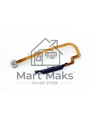 Шлейф сканера отпечатка пальца для Xiaomi Redmi 9T, Pocophone M3 синий