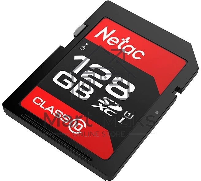 Флеш карта Netac P600 SDHC 128GB U1/C10 up to 80MB/s, retail pack