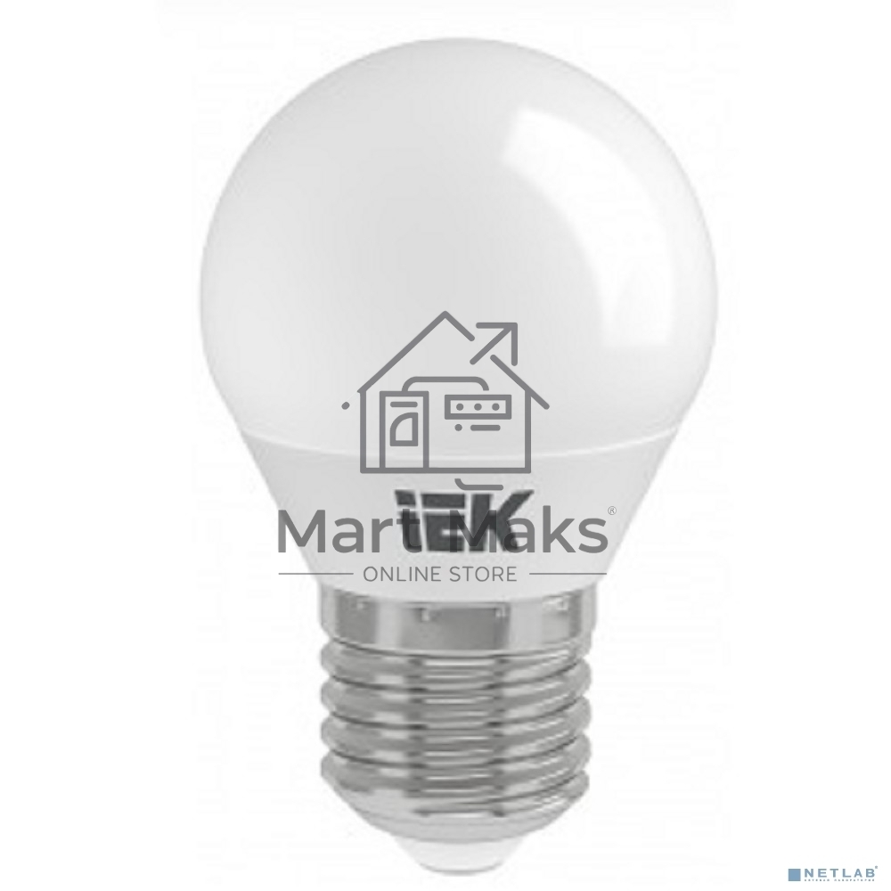 Лампа Iek LLE-G45-9-230-30-E27 светодиодная ECO G45 шар 9Вт 230В 3000К E27
