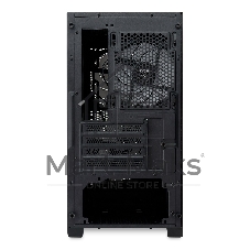Компьютерный корпус без блока питания HSPD M320, Mesh Mini-tower, черный, slide TG, 0.45 SPCC, 2x140мм ARGb+1x120мм ARGb mATX, mITX 160/340/184мм 2x2.5