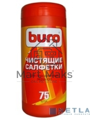 Салфетки Buro BU-Tpsm для экранов плазменных телевизоров туба 75шт влажных