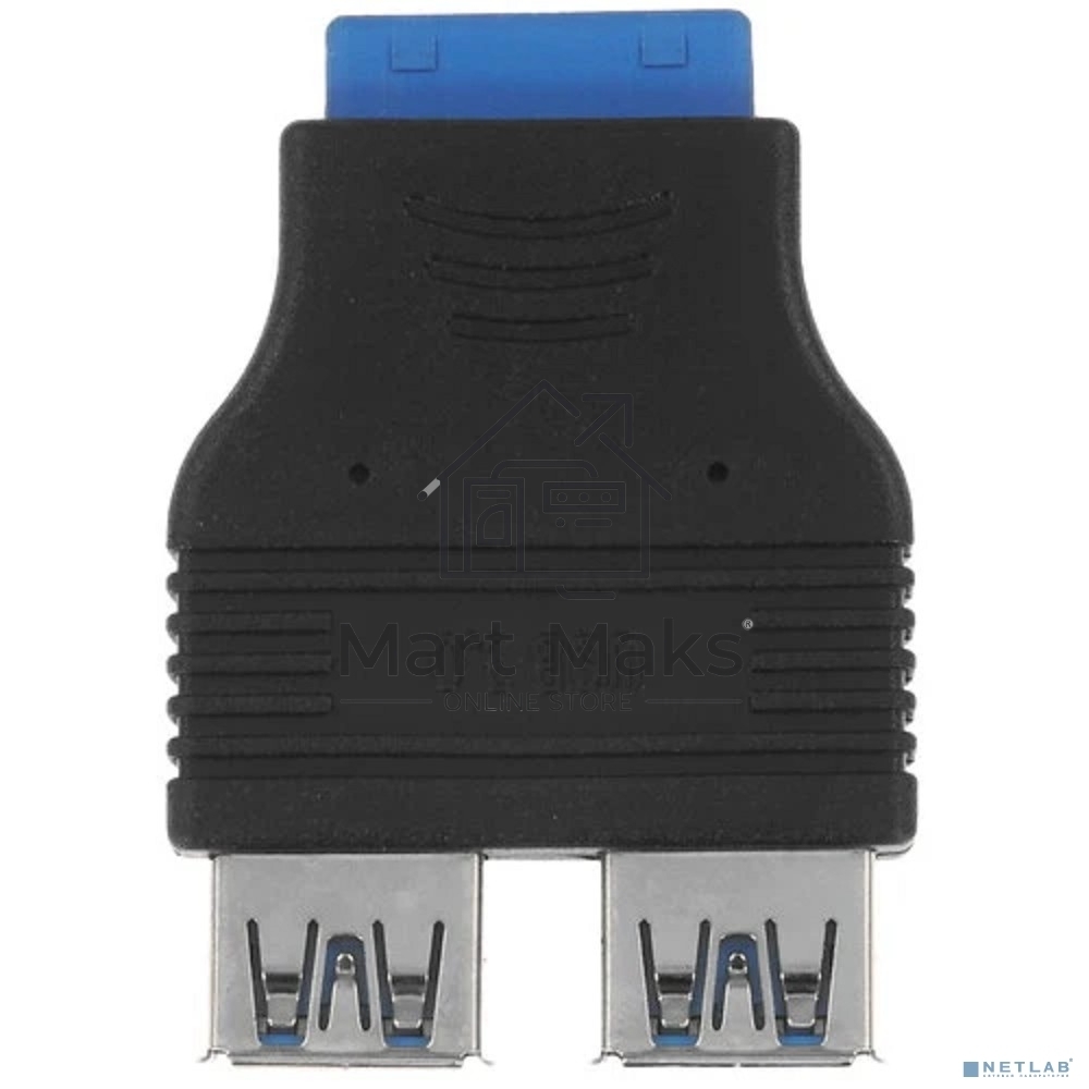 Переходник с материнской платы Espada Ei20U32, 20pin female на 2 порта USB 3.0 female (Ei20U32) (45366)