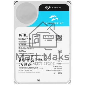Жесткий диск HDD Seagate SkyHawk AI 16Tb 7200rpm SATA 512Mb 3.5