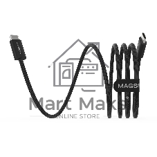 Кабель Magssory CBL002 USB Type-C (m)-USB Type-C (m) 1.5м черный коробка