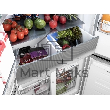 Холодильник Weissgauff WCD 450 Bru Steel Glass NoFrost Inverter матовая сталь трехкамерный 287/163л морозилка снизу, No Frost, Side by Side