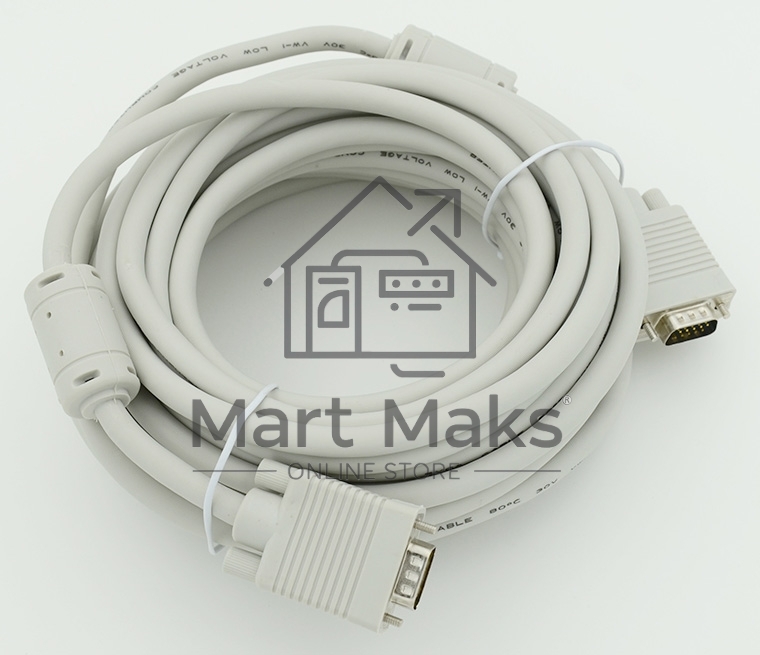 Кабель монитор - SVGA card (15M-15M) 2 filters 10m