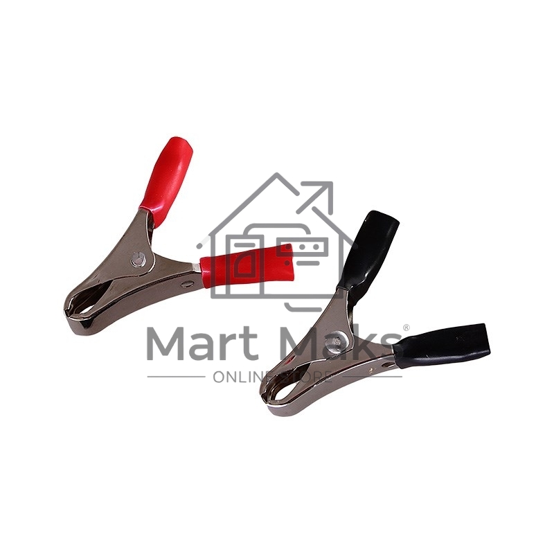 Зажим крокодил Rexant, длина 50 мм, ток 10A, 2 шт., пакет БОПП