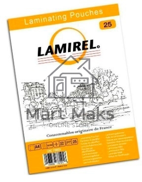 Пленка для ламинирования Fellowes 125мкм A4 (25шт) глянцевая 216x303мм Lamirel (LA-78802)