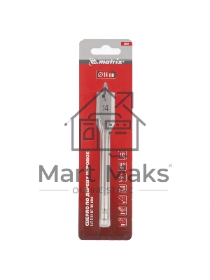 Сверло по дереву Matrix перовое, 14 мм 6-гранный хвостовик