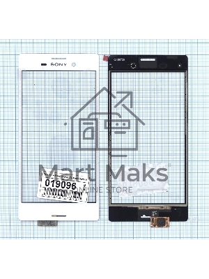 Сенсорное стекло (тачскрин) для Sony Xperia M4 Aqua белое
