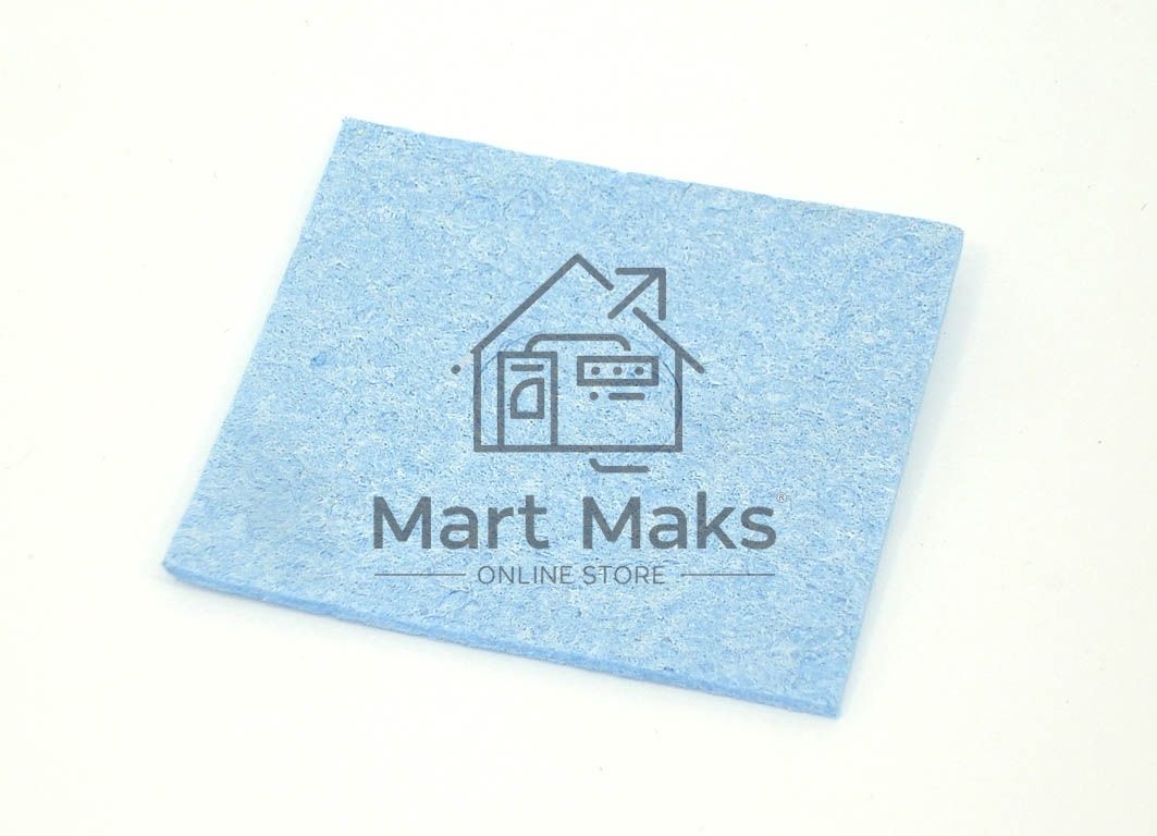 Губка для очистки паяльных жал 60х60 синяя