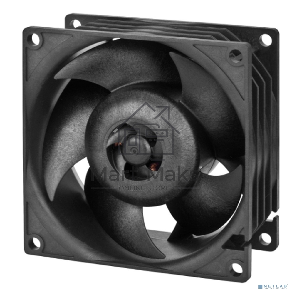 Комплект вентиляторов для корпуса Arctic S8038-7K (4 Pack) черный, 80 мм, 7000 об/мин, 4 pin