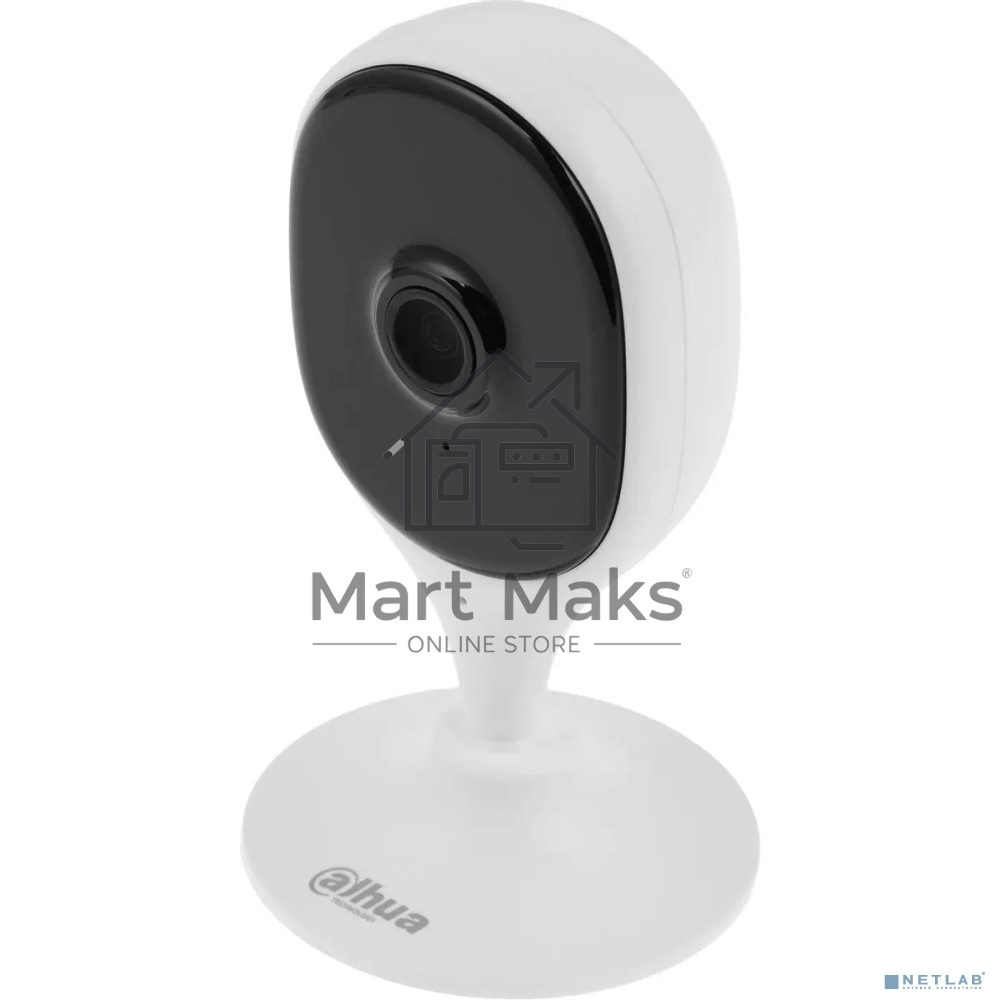 Компактная IP-видеокамера DAHUA DH-IPC-C3AP-0280B с Wi-Fi 2.4ГГц 3Мп, 1/3.2” CMOS, объектив 2.8мм, обнаружение людей, ИК 10м, микрофон, динамик