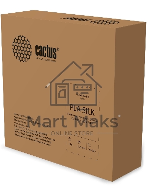 Пластик для принтера 3D Cactus CS-3D-PLA-1KG-S-WHITE PLA SILK d1.75мм 1кг L326м 1цв.