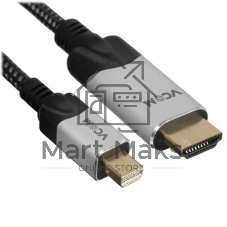 Кабель-переходник miniDisplayPort M-> HDMI M 4K@60Hz 1,5 м VCOM