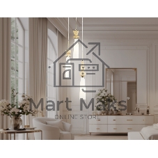 Светильник Ambrella light LH75367/3 GD/WH золото/белый G9*3 max 28W D270*1500