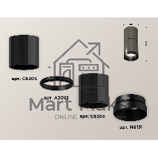 Светильник Ambrella Light XS6303020 DCH/PBK черный хром/черный полированный MR16 GU5.3 (C6303, A2061, N6131)
