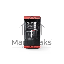 Корпус без блока питания Case HYTE Y40, Midi-Tower, TG, no fans, 2xUSB-A 3.2, 1xUSB Type-C, ATX, mATX, mITX Black Cherry