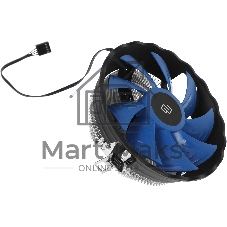 Кулер Digma D-CPC95-PWM2 синий/черный 120мм алюминий 1500rpm 29db 4-pin 95W 66мм