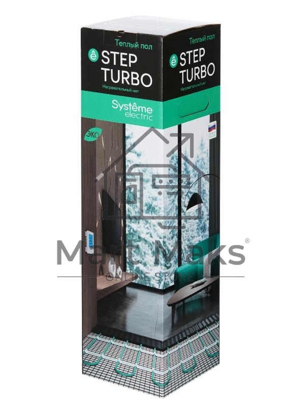 Теплый пол (мат нагревательный) STEP TURBO STM200020, 200 Вт/м2, 400 Вт, 2 м2